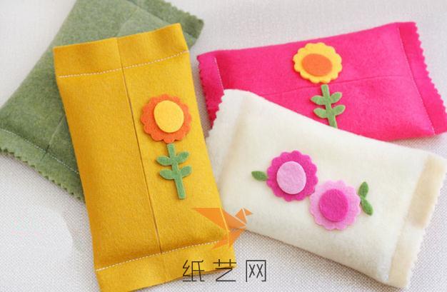 小清新的不织布纸巾包制作威廉希尔中国官网
