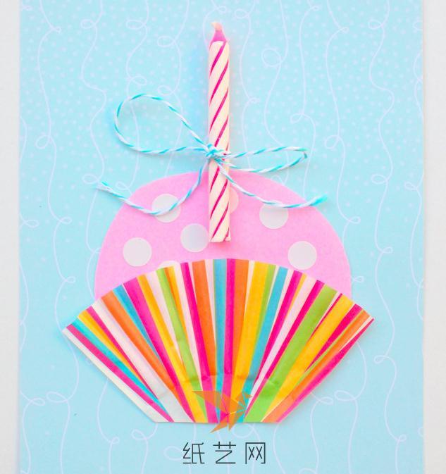 可爱的纸杯蛋糕生日贺卡制作威廉希尔中国官网
