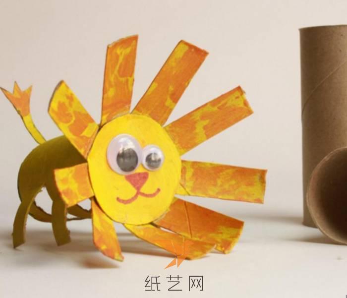 卫生纸筒制作的小狮子威廉希尔中国官网
