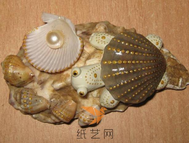 新年礼物用贝壳制作的小海龟工艺品威廉希尔中国官网
