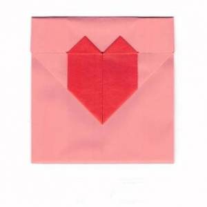 情人节心形图案折纸信封制作威廉希尔中国官网
