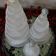 圣诞节利用泡沫纸制作可爱简单的圣诞树