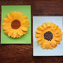 咖啡滤纸纸花创意太阳花的简单制作方法