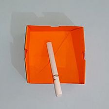 实用折纸烟灰缸的折纸制作威廉希尔中国官网
