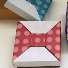 可爱折纸领结盒子收纳盒的折纸方法威廉希尔中国官网
