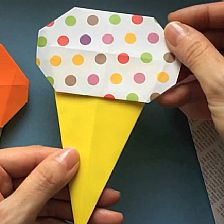 儿童折纸简单折纸冰淇淋的折纸威廉希尔中国官网
