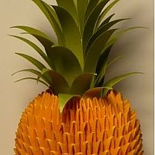 折纸三角插菠萝制作威廉希尔中国官网
