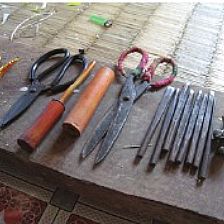 傣族剪纸工具与剪纸方法