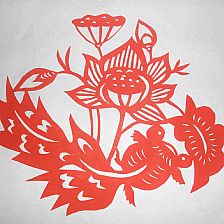莲、鱼结合的形象在中阳吕梁民间剪纸中的寓意