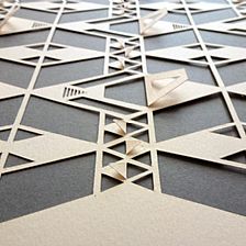 Sarah Louise Matthews 的几何剪纸刻纸设计