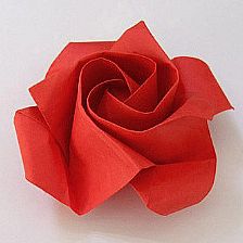 折纸玫瑰的简单折法教你如何折纸玫瑰