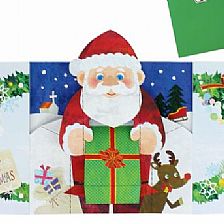 圣诞老人圣诞贺卡威廉希尔公司官网
制作威廉希尔中国官网
（可开合立体卡片）
