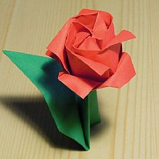 折纸玫瑰的简单折法之川崎纸玫瑰改版折法图解威廉希尔中国官网
