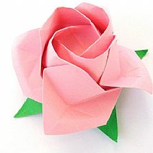 折纸玫瑰的折法手把手教你学习福山玫瑰的折法