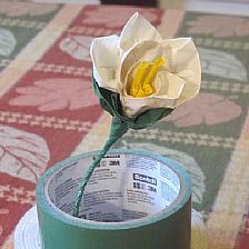 纸玫瑰的折法之纸胶带缠个漂亮的纸玫瑰实拍图解威廉希尔中国官网
