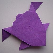 儿童折纸大全图解之折纸海龟的制作威廉希尔中国官网
