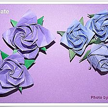 漂亮简单！折纸玫瑰的折法之优雅紫玫瑰折纸图解威廉希尔中国官网
