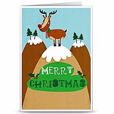 圣诞贺卡之红鼻头卡通驯鹿的威廉希尔公司官网
贺卡可打印模版免费下载