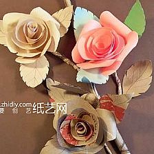 纸艺玫瑰制作威廉希尔中国官网
-情人节礼物