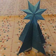 圣诞节五分钟教你制作出折纸圣诞树来