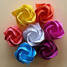 川崎玫瑰花超详细步骤教你学会折纸玫瑰花的折法