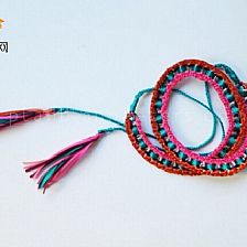 易拉罐拉环的废物利用编织波西米亚风的漂亮腰带制作威廉希尔中国官网
