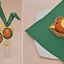 利用餐巾纸创意装饰鸡蛋来装饰餐桌的方法威廉希尔中国官网
