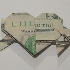 情人节美元折纸一箭穿心