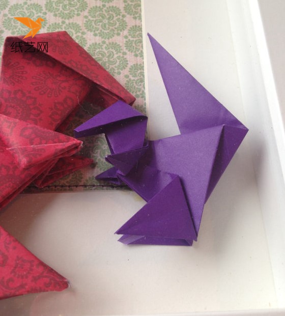 简单的折纸恐龙制作