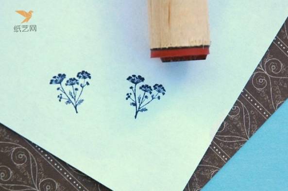 橡皮章图案展示出来的可爱小花草橡皮章威廉希尔公司官网
