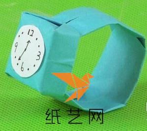 简单漂亮的折纸手表